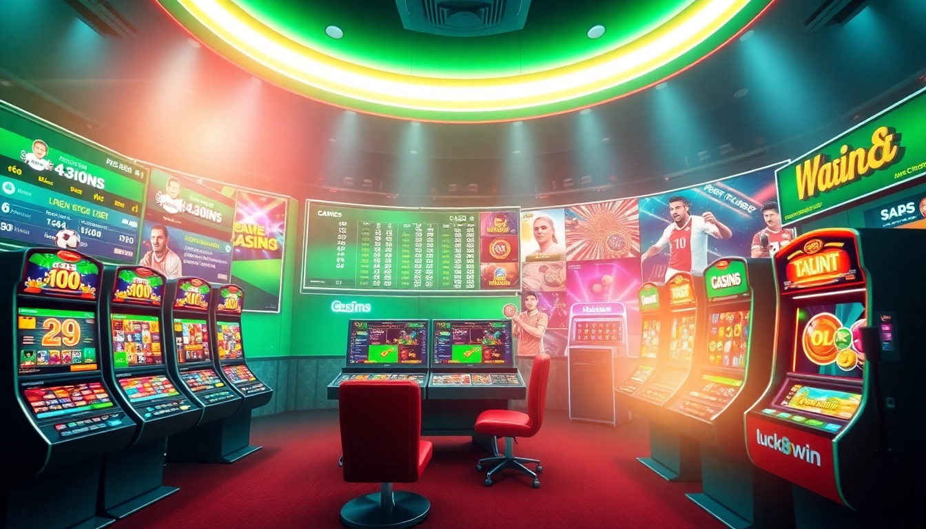 Experience the excitement of online betting at luck8win.live with a vibrant gaming interface showcasing diverse games and promotions.