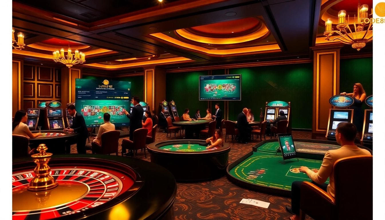 Experience the excitement of LODE88 with vibrant casino visuals and engaging gaming interfaces.