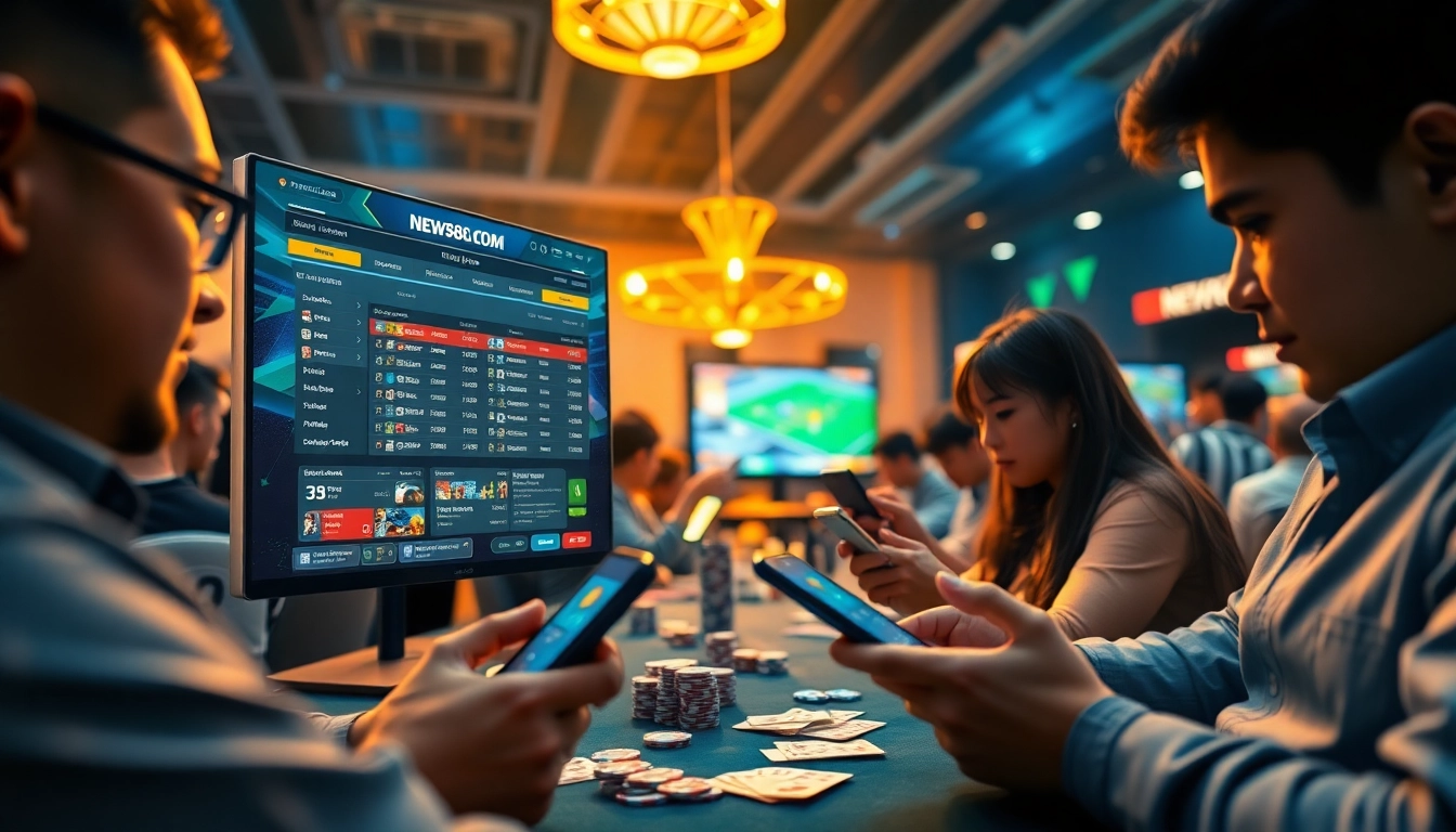 Exciting online betting experience on new88go.com with players engaged in gaming.