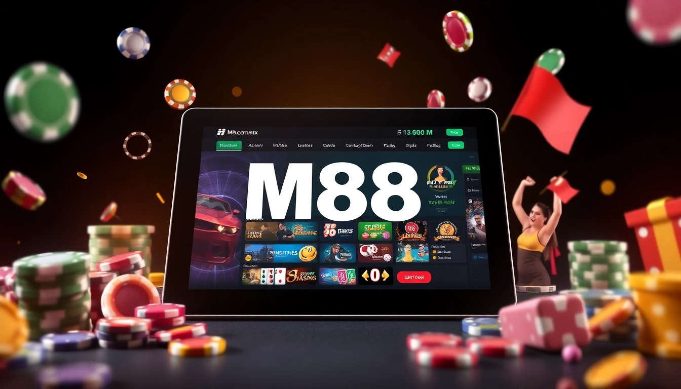 M88.com.mx online gambling platform showcasing sports betting and casino options with modern digital interface.